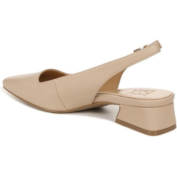 NWT Naturalizer Womens Ginger Snip Toe Slingbacks ,Barely Nude -Size 8.5 - Picture 4 of 7